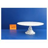 Vintage Westmoreland Milk Glass Cake Stand