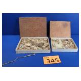 Two Vintage Arteno Co. Whimsey Wood Puzzles