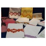 Vintage Hand Stitched Hand Towels