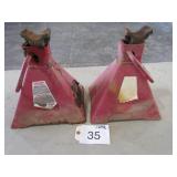 2 Excell 5 Ton Jack Stands