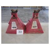 Two Excell 5 Ton Jack Stands
