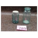 Vintage Ball Jar w/ Metal Lid / Antique Fruit Jar
