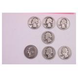 1937 - 1939 Washington Quarters