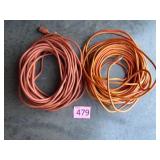 Two Heavy Duty Extra Long Extension Cords