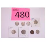 1920 - 1935 Buffalo Nickel Coins