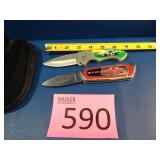 USA Nascar Knife Lock Blade / 1967 GTO Knives