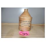 F.W. Baker & Co. Wines and Liquors Stoneware