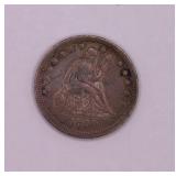 1858 Liberty Seated Silver Quarter