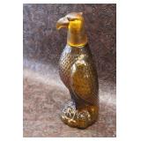 Vintage Amber Glass Eagle Decanter.
