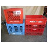 Vintage Opryland Crate, 3 Coca Cola Crates, Double