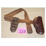 Vintage Western Double Holster Gun Belt