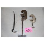 Two Large Pipe Cutters / Pry Bar