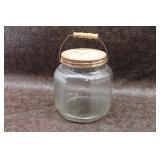 Owens Illinois Glass Co. Square Ribbed Clear Glass