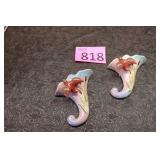 Two Vintage Mallard Duck Wall Pockets