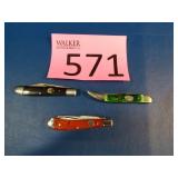 Steel Warrior Green Knife, Redhead, Trapper Knives