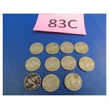 11 Buffalo Nickels