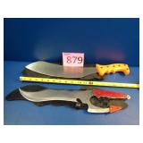 Two Large China Knives