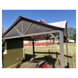 10 x 10 Soft Top  Metal Gabled Gazebo