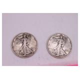 1937 Walking Liberty Half Dollar Coins