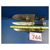 Vintage 1980s Survival Knives