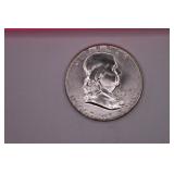 1958 P Franklin Half Dollar Coin