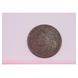 1837 Coronet Head Large One Cent U.S. Coin