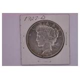 1927 D Peace Silver Dollar Coin
