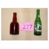 Two 7 Up Bottles, Nashville Brown Bottles