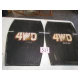 Vintage 4 WD Rubber Floor Mats