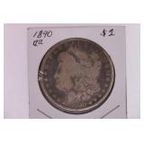 1890 CC Morgan Silver Dollar Coin