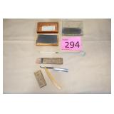 Vintage Razor with Case, Sharpening Stone,