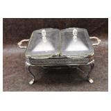 Vintage Silver Plated Double Food Warmer