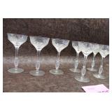 Vintage Libbey Rock Sharpe Halifax Crystal Glasses