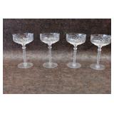 Vintage Libbey Rock Sharpe Halifax Crystal Glasses