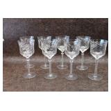 Libbey Rock Sharpe Crystal Wine or Water Goblets