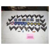 Vintage WWII Patches & Pins Collection