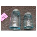 Two Root Mason Ball Jars