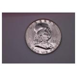 1958 P Franklin Half Dollar Coin