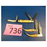 Collection of Knives, Wild Boar, Fury, Trappers
