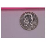 1958 P Franklin Half Dollar Coin
