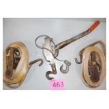 Two Heavy Duty Ratchet Straps / Come A Long