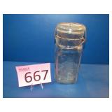 Atlas "Good Luck" Quart Size Fruit Jar