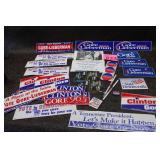 Vintage Political Stickers and Memorabilia