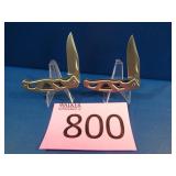 Two Gerber S.S. Lock Blade Pocket Knives