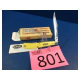 Case XX Yellow Single Blade Knife New with Box