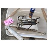 Two Grease Guns, Tow Caulking Guns, Drill Bits