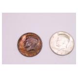 Two 1964 P Kennedy Half Dollar Coins