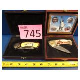 Two Commemorative Knives with Boxes