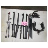Five Folding Guitar Stands