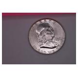 1958 P Franklin Half Dollar Coin